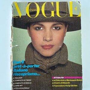 RARE October 1978 Vogue Italia with Beverly Farnworth by Barry Lategan